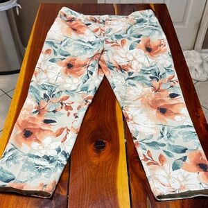 Chico's Floral Silver Button with Warm Tones closet2